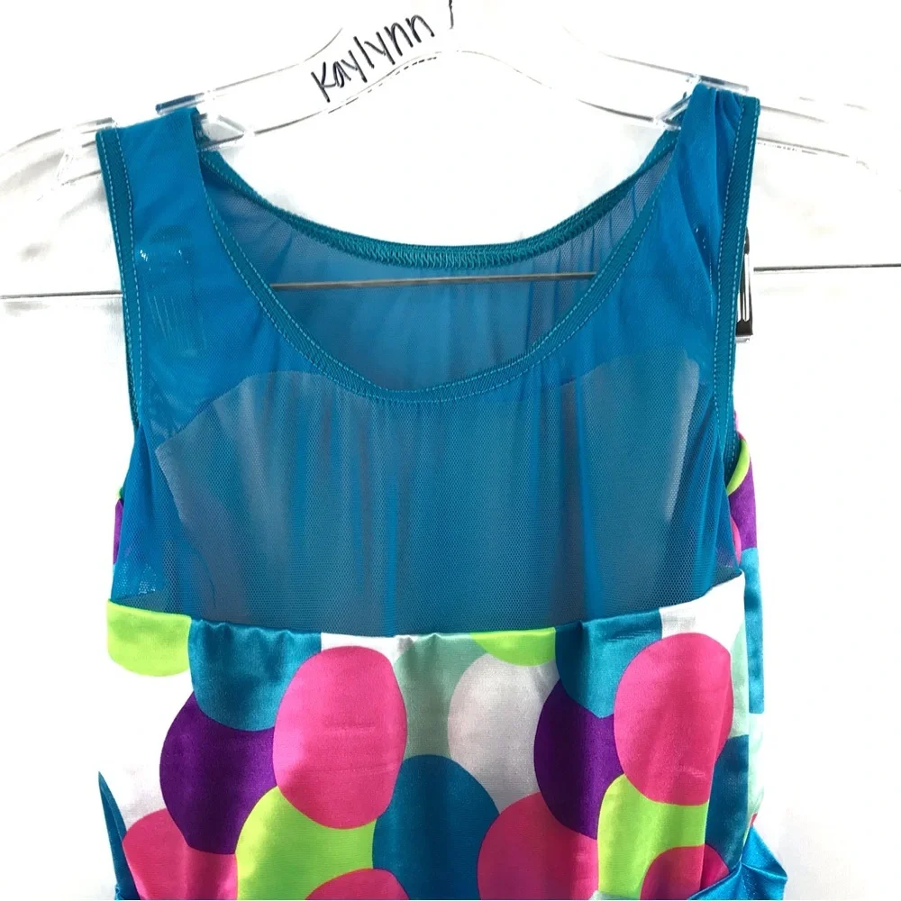 Weissman’s Multi-Colored Polka Dot Child’s Dance Dress 2 pieces